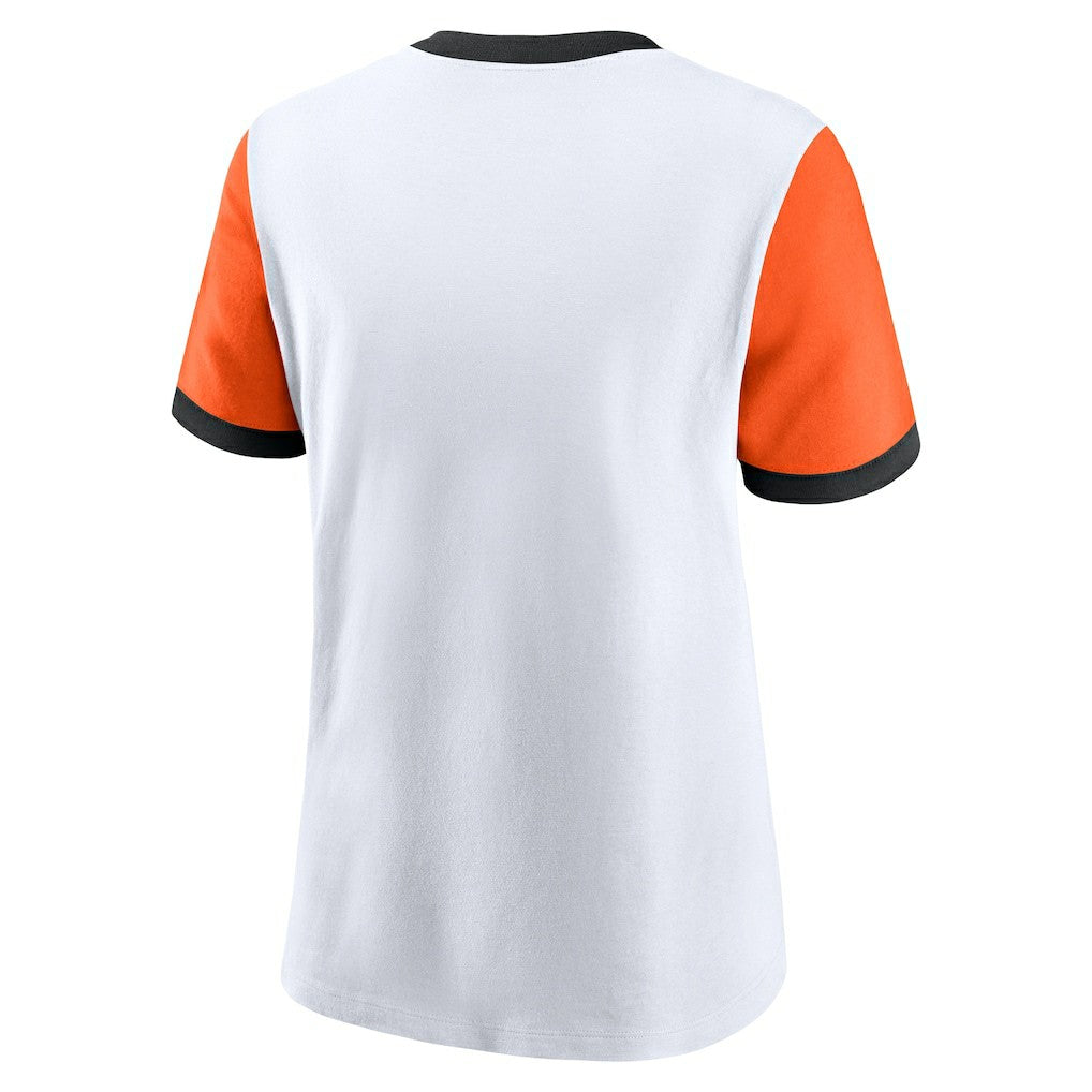 Women's Rewind Ringer Tri-Blend T-Shirt - Cincinnati Bengals