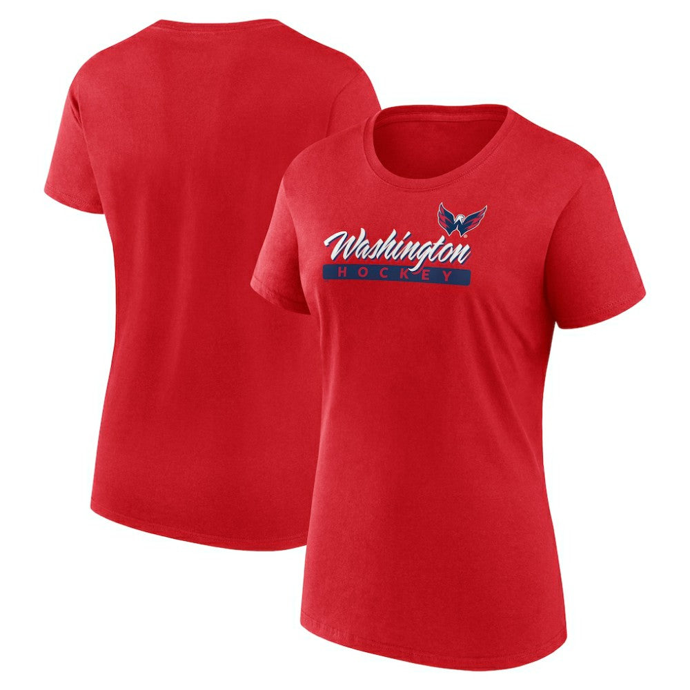 NHL Red Washington Capitals Fanatics Women's Risk Cotton T-Shirt
