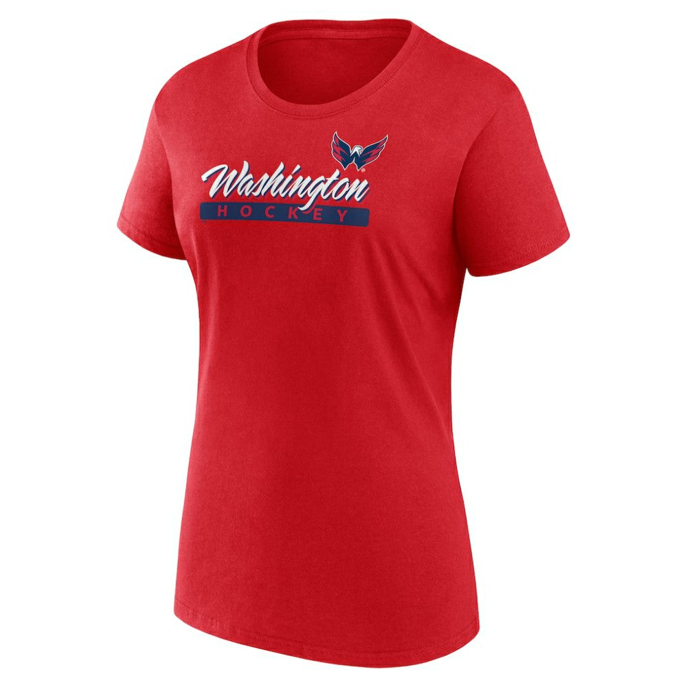 NHL Red Washington Capitals Fanatics Women's Risk Cotton T-Shirt
