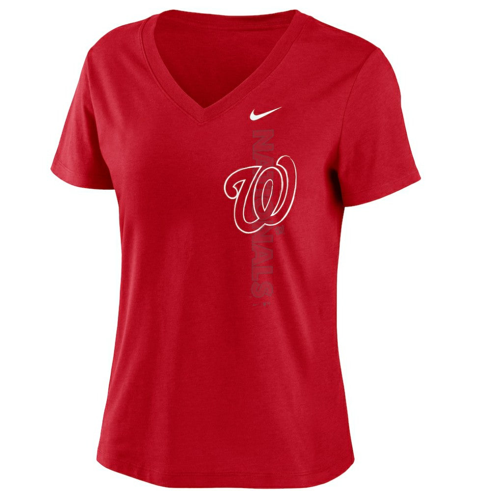 MLB Washington Nationals Nike Women's Local Team Tri-Blend V-Neck T-Shirt