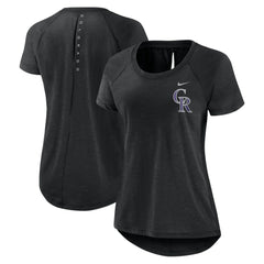 MLB Colorado Rockies Nike Women's Summer Breeze Raglan Fashion T-Shirt