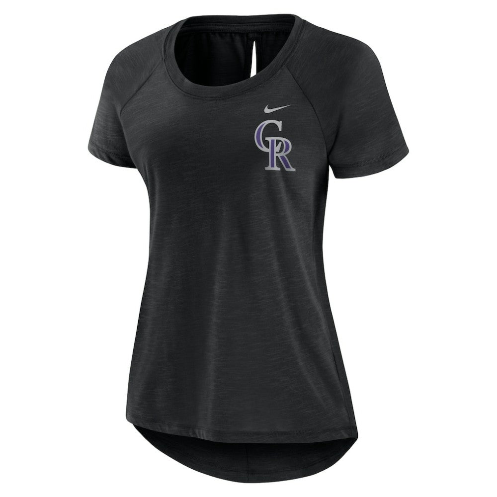 MLB Colorado Rockies Nike Women's Summer Breeze Raglan Fashion T-Shirt