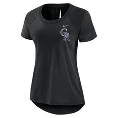 MLB Colorado Rockies Nike Women's Summer Breeze Raglan Fashion T-Shirt