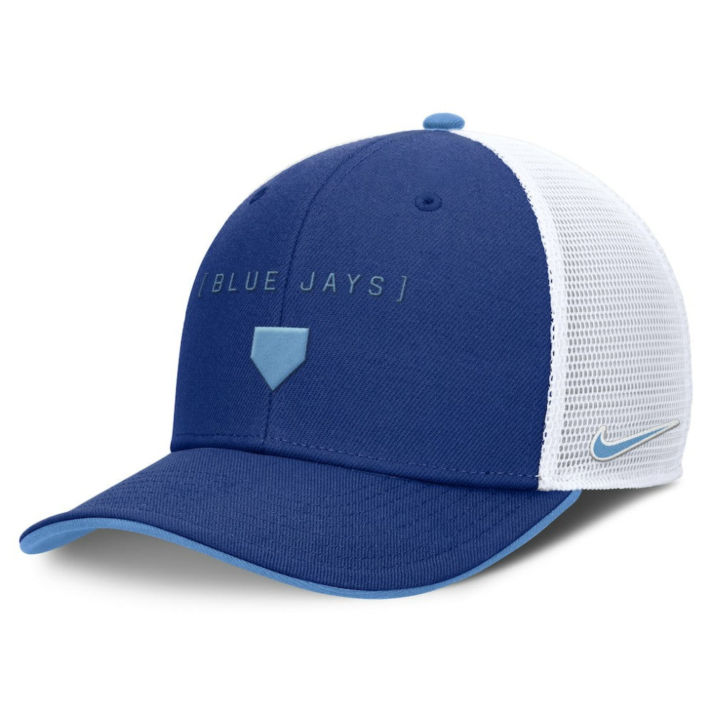 MLB Toronto Blue Jays Nike Rise Diamond Plate Performance Trucker Flex Hat