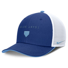 MLB Toronto Blue Jays Nike Rise Diamond Plate Performance Trucker Flex Hat