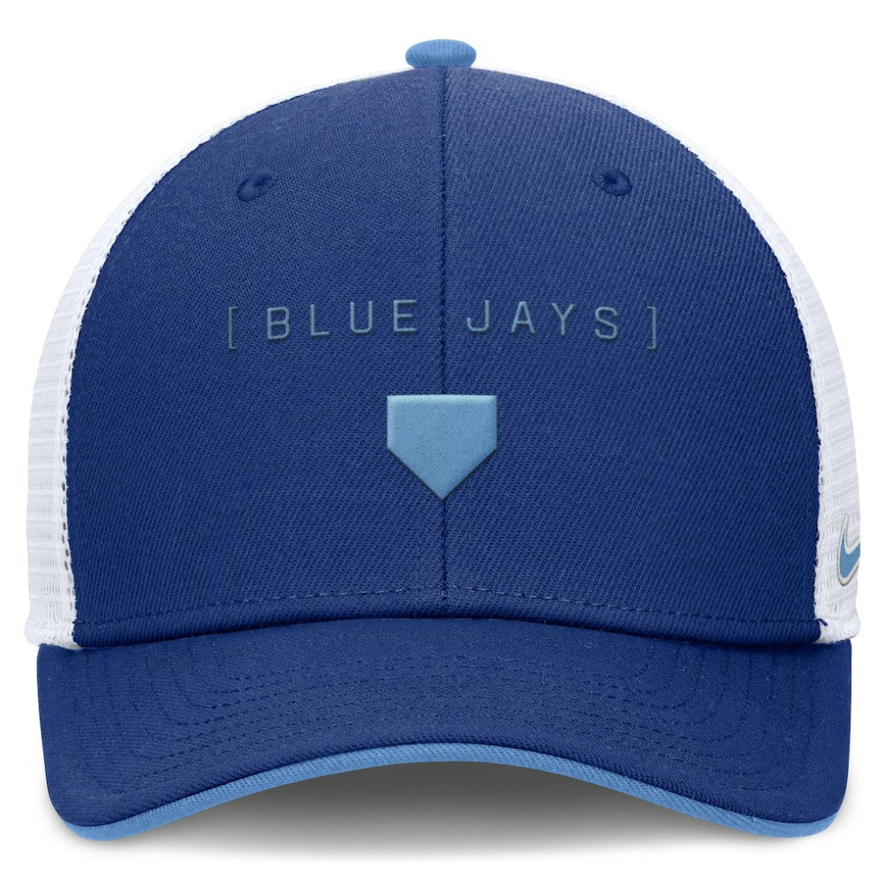 MLB Toronto Blue Jays Nike Rise Diamond Plate Performance Trucker Flex Hat