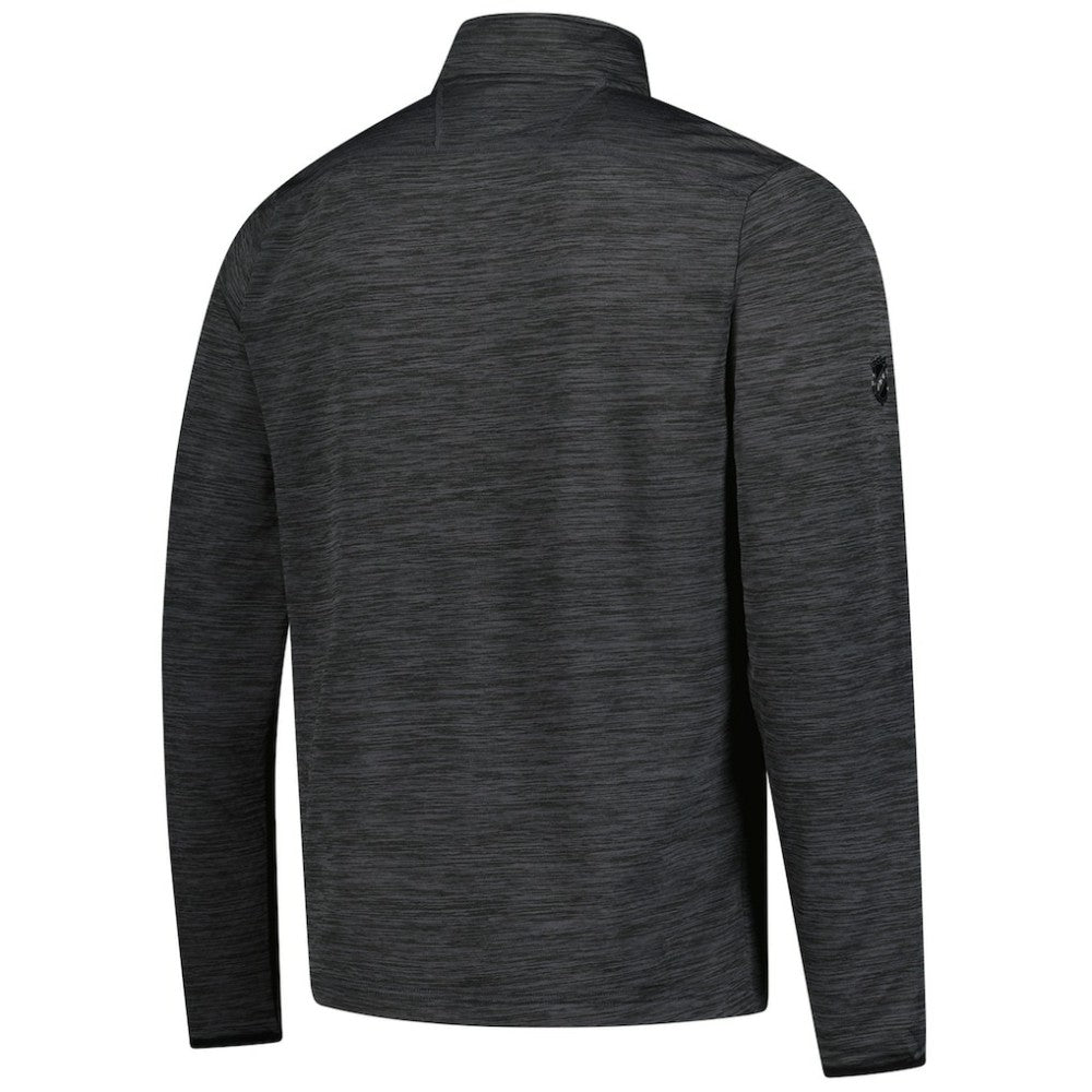 NHL Heather Charcoal Calgary Flames Fanatics Authentic Pro Lightweight Quarter-Zip Pullover