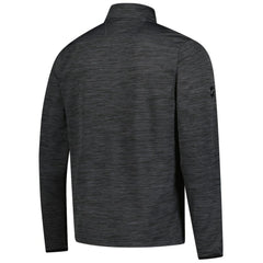 NHL Heather Charcoal Calgary Flames Fanatics Authentic Pro Lightweight Quarter-Zip Pullover