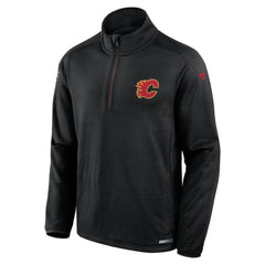 NHL Black Calgary Flames Fanatics Authentic Pro Rink Quarter-Zip Top