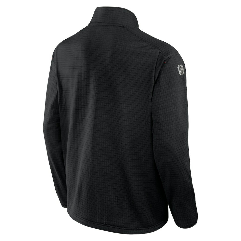 NHL Black Calgary Flames Fanatics Authentic Pro Rink Quarter-Zip Top