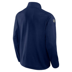 NHL Navy Winnipeg Jets Fanatics Authentic Pro Rink Quarter-Zip Top