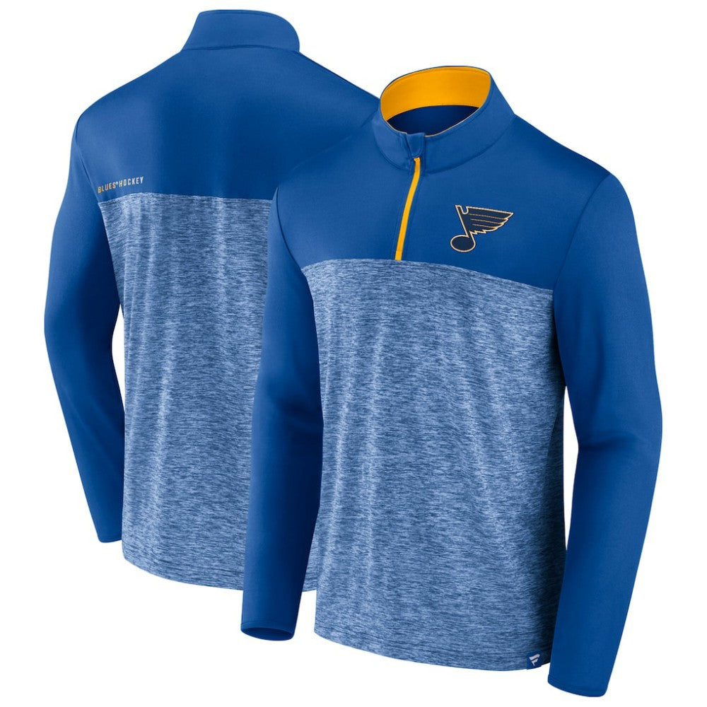 NHL Blue St. Louis Blues Fanatics Iconic Defender Quarter-Zip Jacket