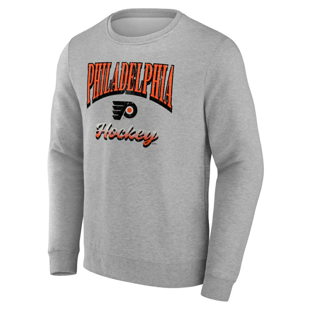 NHL Gray Philadelphia Flyers Fanatics Light the Candle Fleece Pullover Sweatshirt