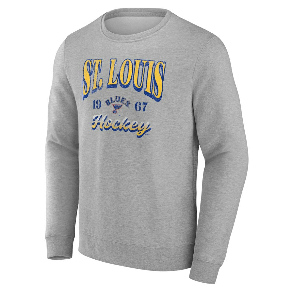 NHL This item will ship within 8 business days. Fanatics St. Louis Blues Gray Nimbus Fleece Pullover Sweatshirt