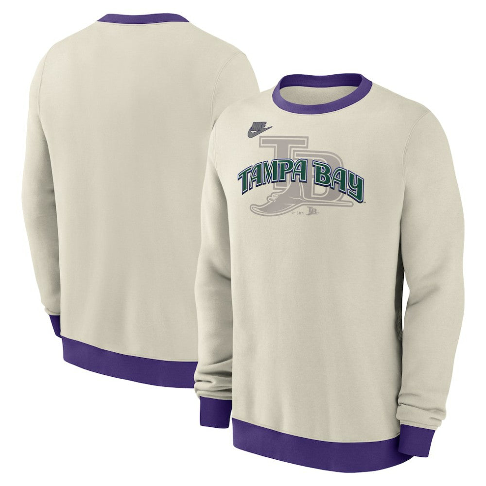 MLB Tampa Bay Rays Nike Cooperstown Collection Fleece Pullover Sweatshirt