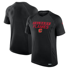 NHL Black Calgary Flames Fanatics Authentic Pro Rink Tech T-Shirt