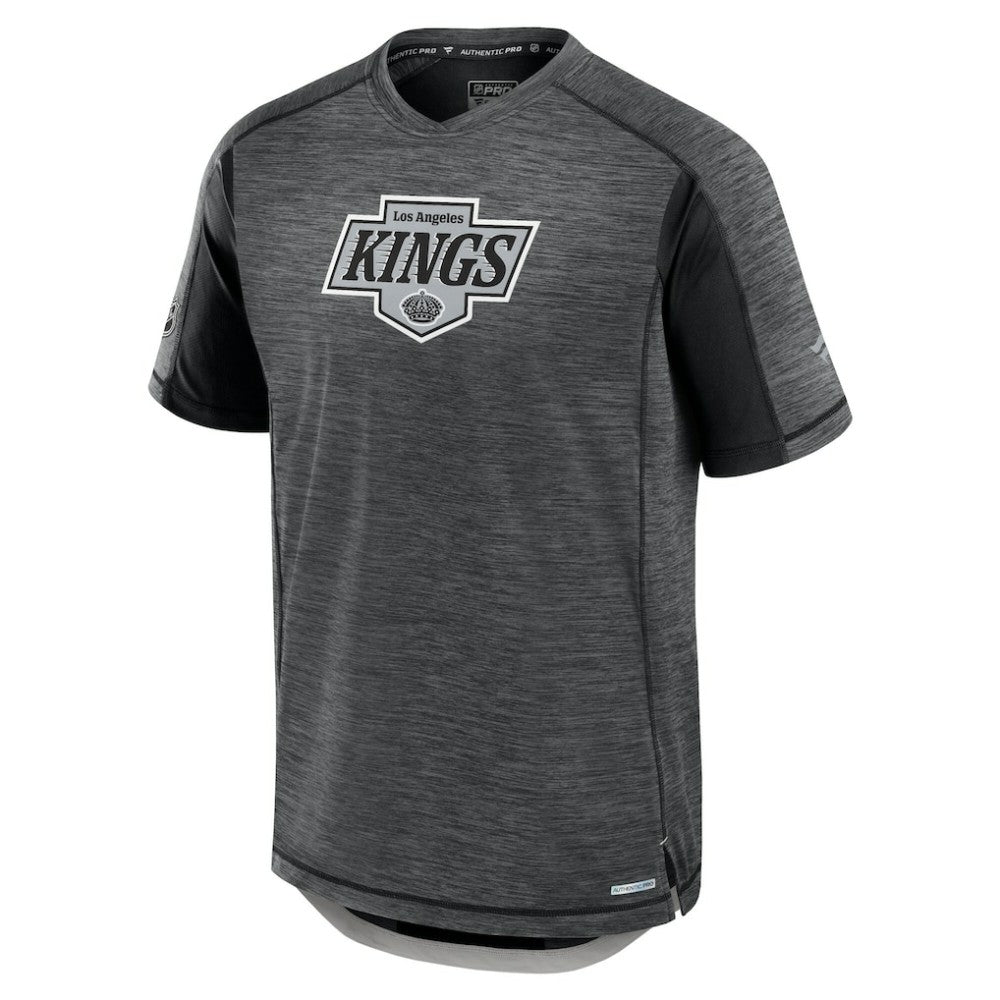 NHL Heather Charcoal Los Angeles Kings Fanatics Authentic Pro Rink Performance T-Shirt