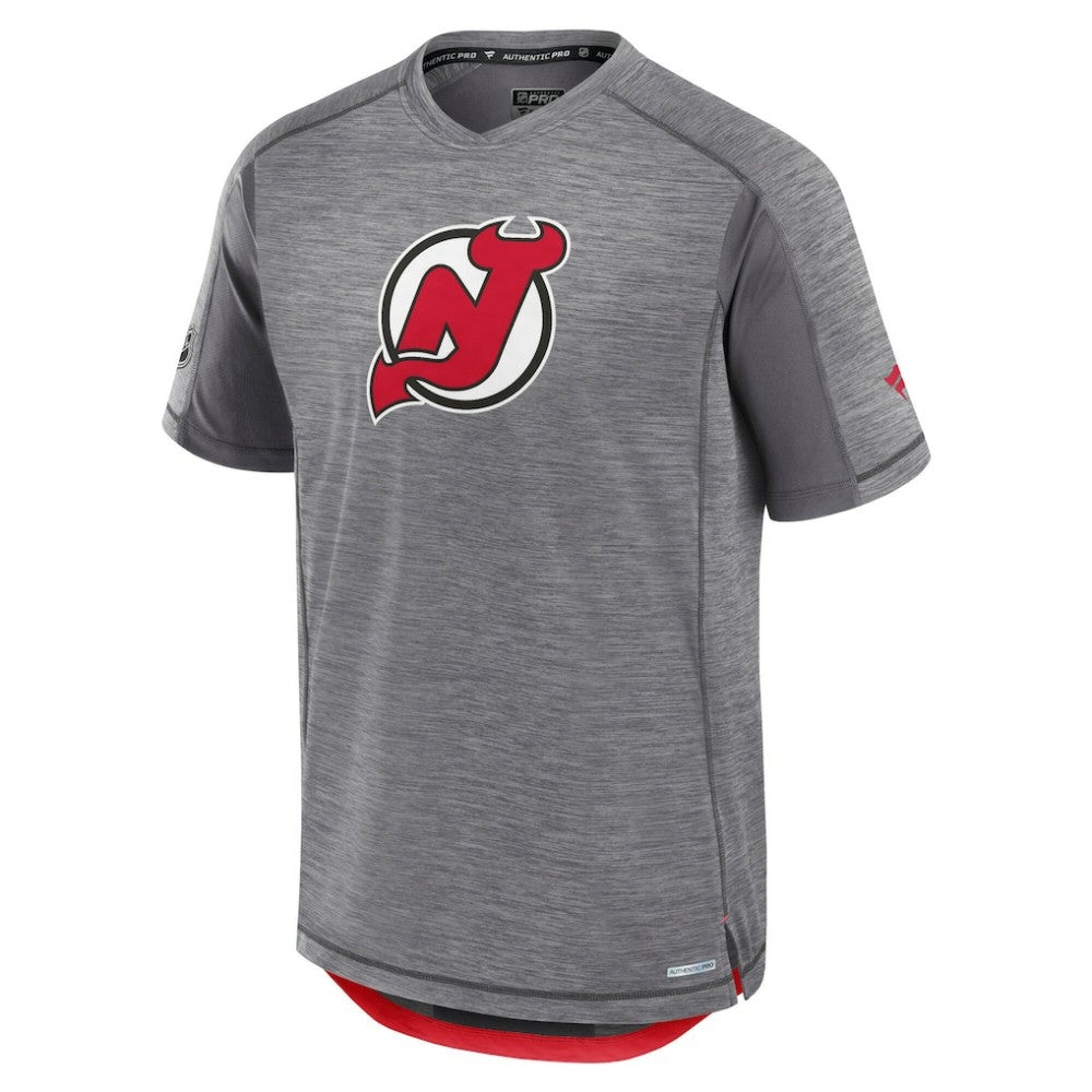 NHL Heather Gray New Jersey Devils Fanatics Authentic Pro Rink Performance T-Shirt