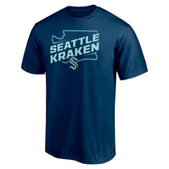 NHL Deep Sea Blue Seattle Kraken Fanatics Block Party Push Ahead T-Shirt