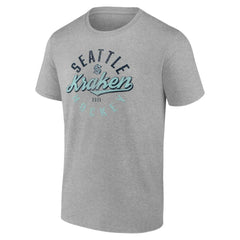 NHL Gray Seattle Kraken Fanatics Emblem T-Shirt