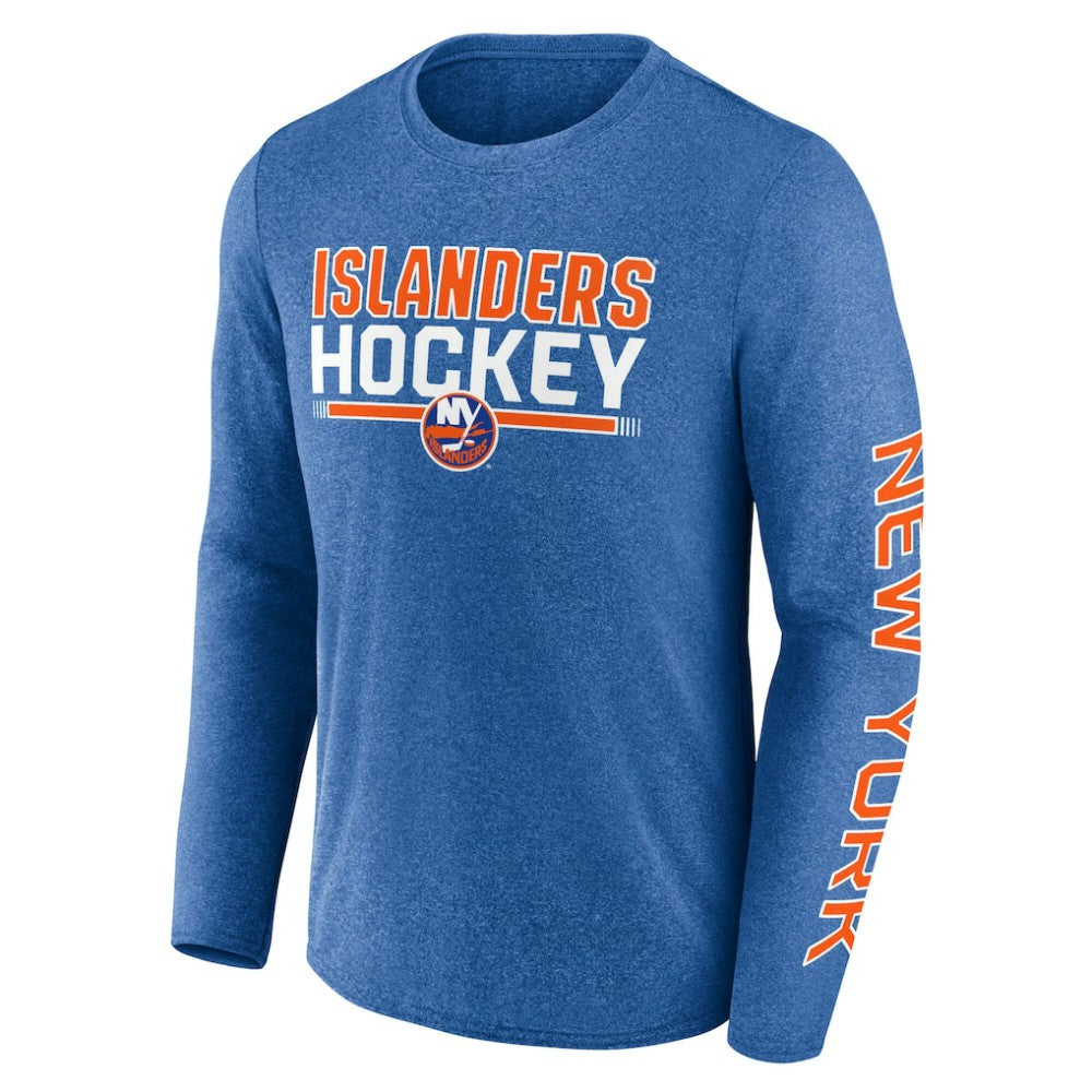 NHL Heather Royal New York Islanders Fanatics Sweep Iconic Synthetic Long Sleeve T-Shirt