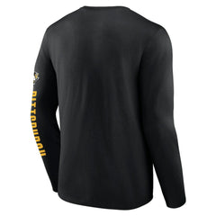 NHL Black Pittsburgh Penguins Fanatics Headline Long Sleeve T-Shirt