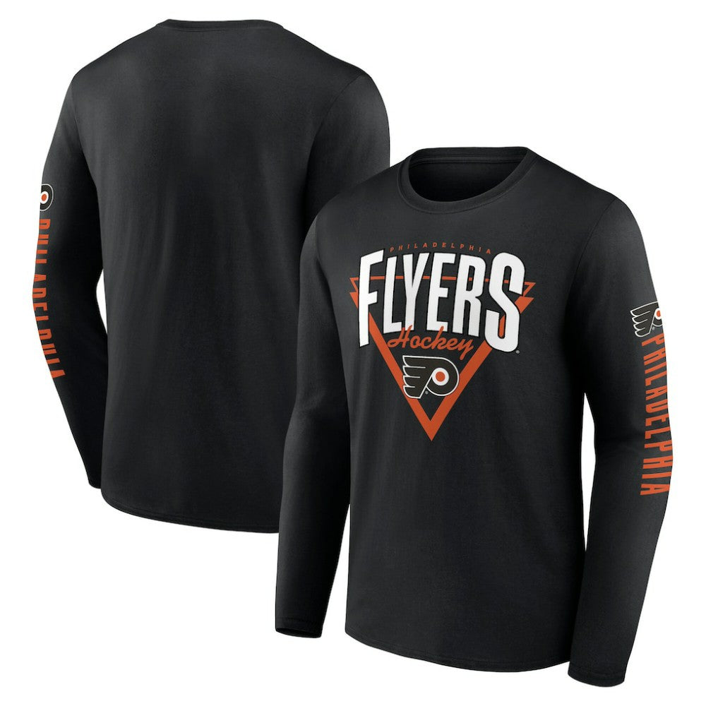 NHL Black Philadelphia Flyers Fanatics Headline Long Sleeve T-Shirt