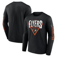 NHL Black Philadelphia Flyers Fanatics Headline Long Sleeve T-Shirt