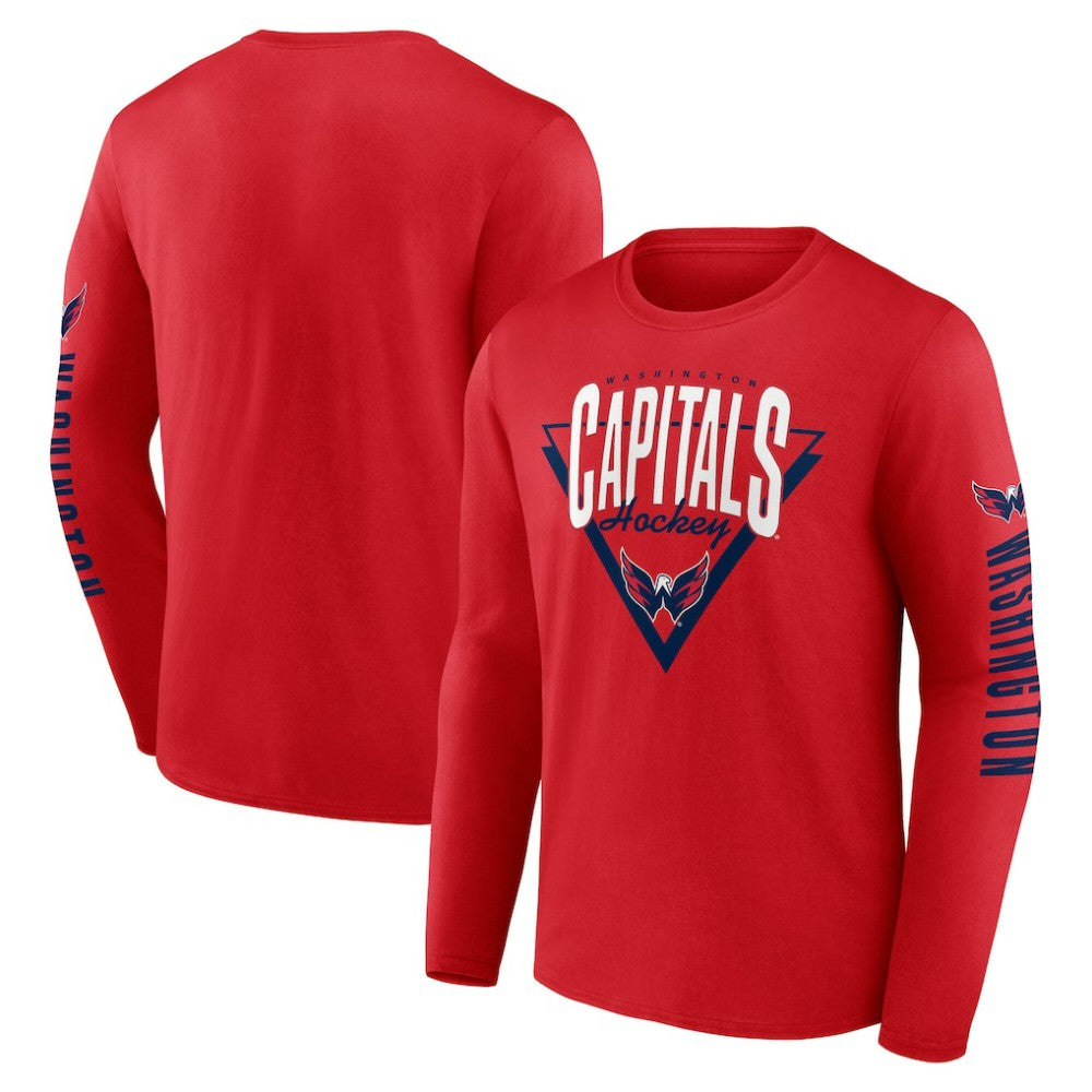 NHL Red Washington Capitals Fanatics Headline Long Sleeve T-Shirt