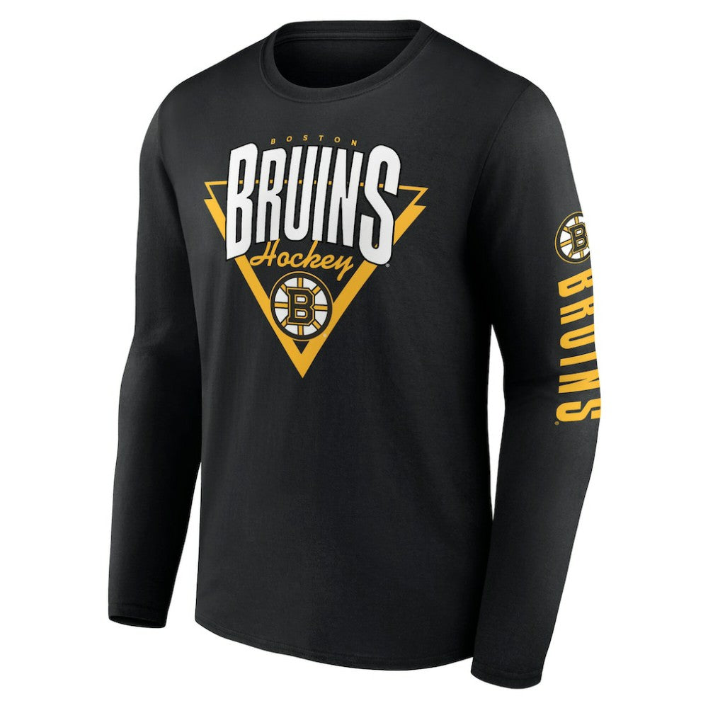NHL Black Boston Bruins Fanatics Headline Long Sleeve T-Shirt