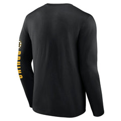 NHL Black Boston Bruins Fanatics Headline Long Sleeve T-Shirt