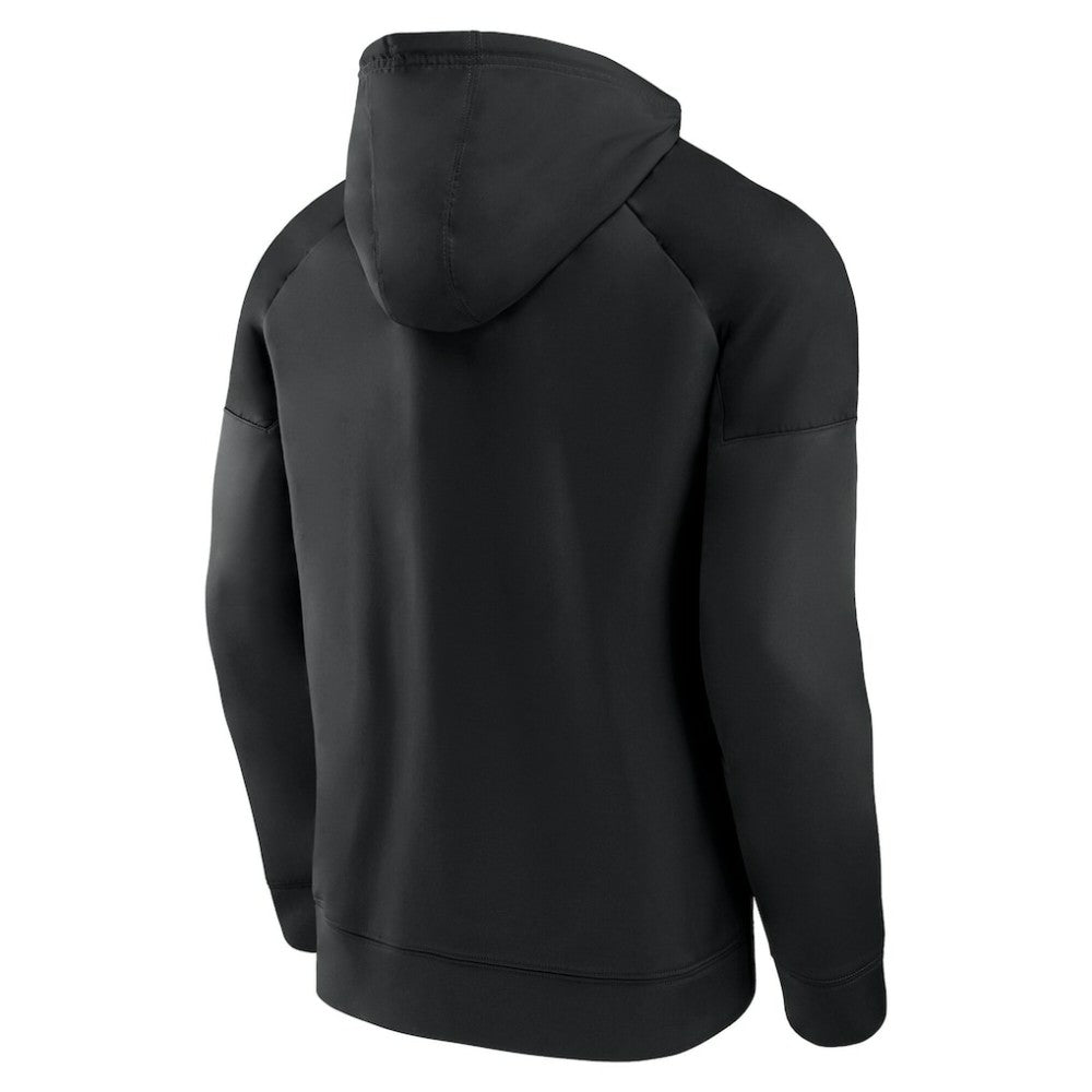 NHL This item will ship within 8 business days. Seattle Kraken Fanatics Black Ice Defender Raglan Pullover Hoodie