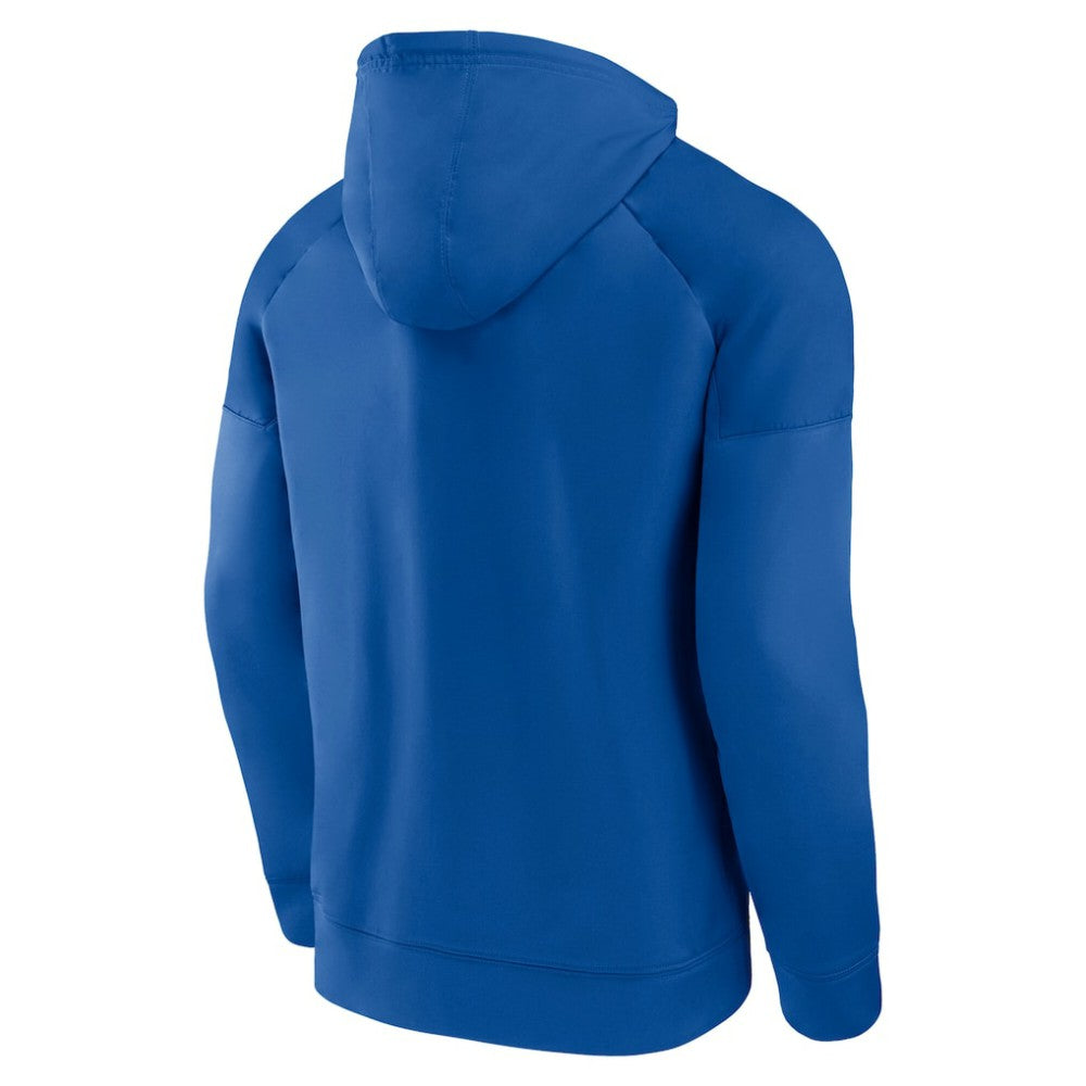 NHL Royal St. Louis Blues Fanatics Iconic Defender Raglan Pullover Hoodie