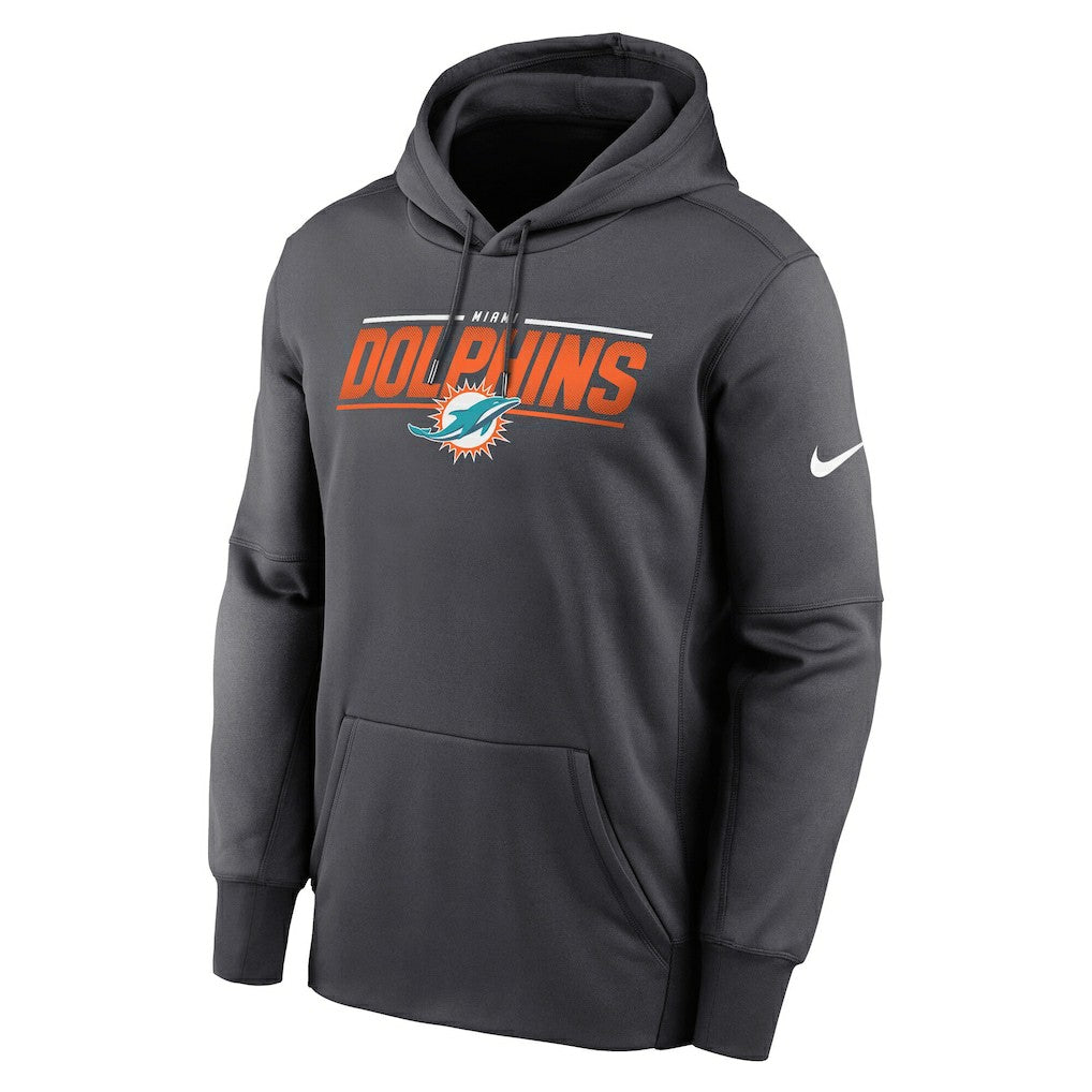 Team Muscle Performance Fleece Pullover Hoodie - Miami Dolphins
