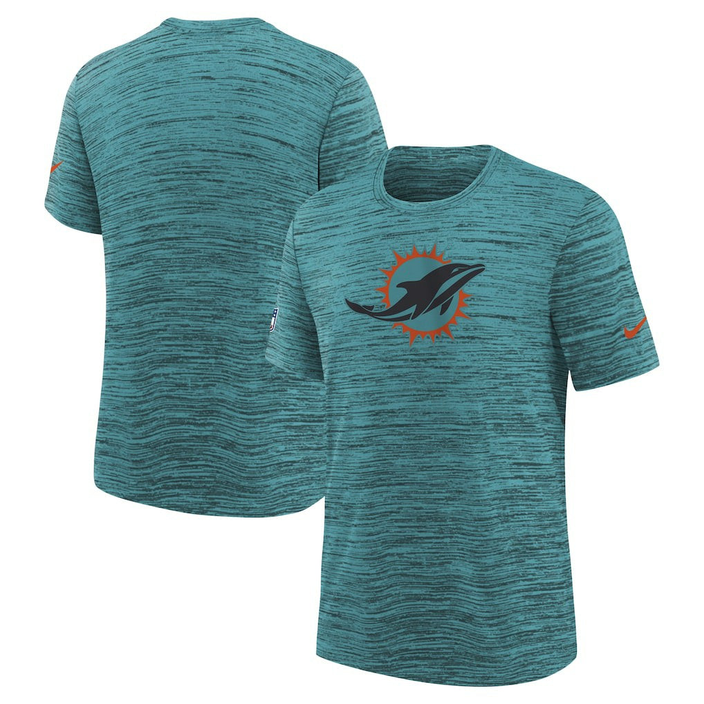 Youth 2025 Rivalries Collection Sideline Velocity Dri-FIT T-Shirt - Miami Dolphins