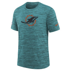 Youth 2025 Rivalries Collection Sideline Velocity Dri-FIT T-Shirt - Miami Dolphins