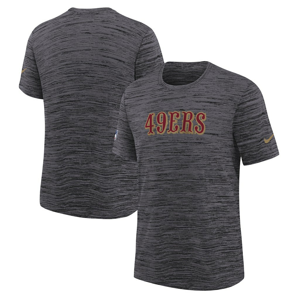 Youth 2025 Rivalries Collection Sideline Velocity Dri-FIT T-Shirt - San Francisco 49ers