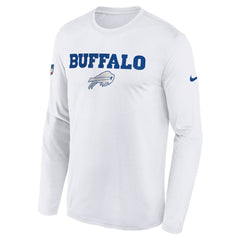 Youth 2025 Rivalries Collection Sideline Legend Dri-FIT Long Sleeve T-Shirt - Buffalo Bills