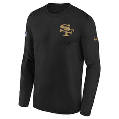 Youth 2025 Rivalries Collection Sideline Legend Dri-FIT Long Sleeve T-Shirt - San Francisco 49ers