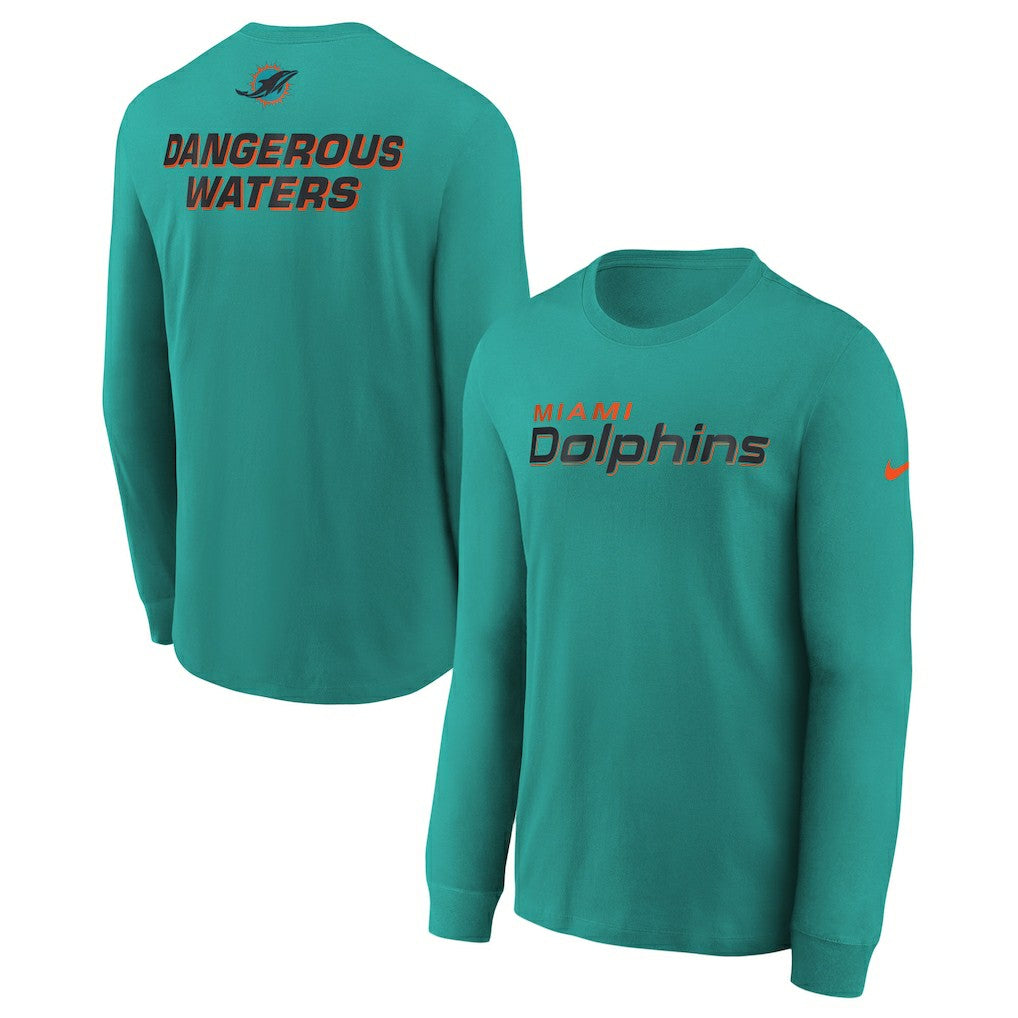 Youth 2025 Rivalries Collection Long Sleeve T-Shirt - Miami Dolphins