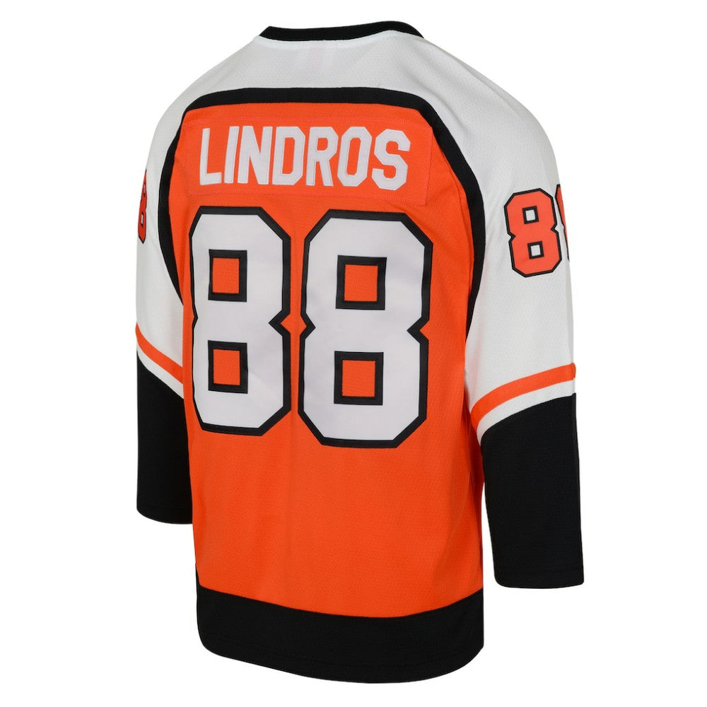 NHL Orange Eric Lindros Philadelphia Flyers Mitchell & Ness Youth 1996/97 Power Play 2.0 Player Jersey with Captain Patch