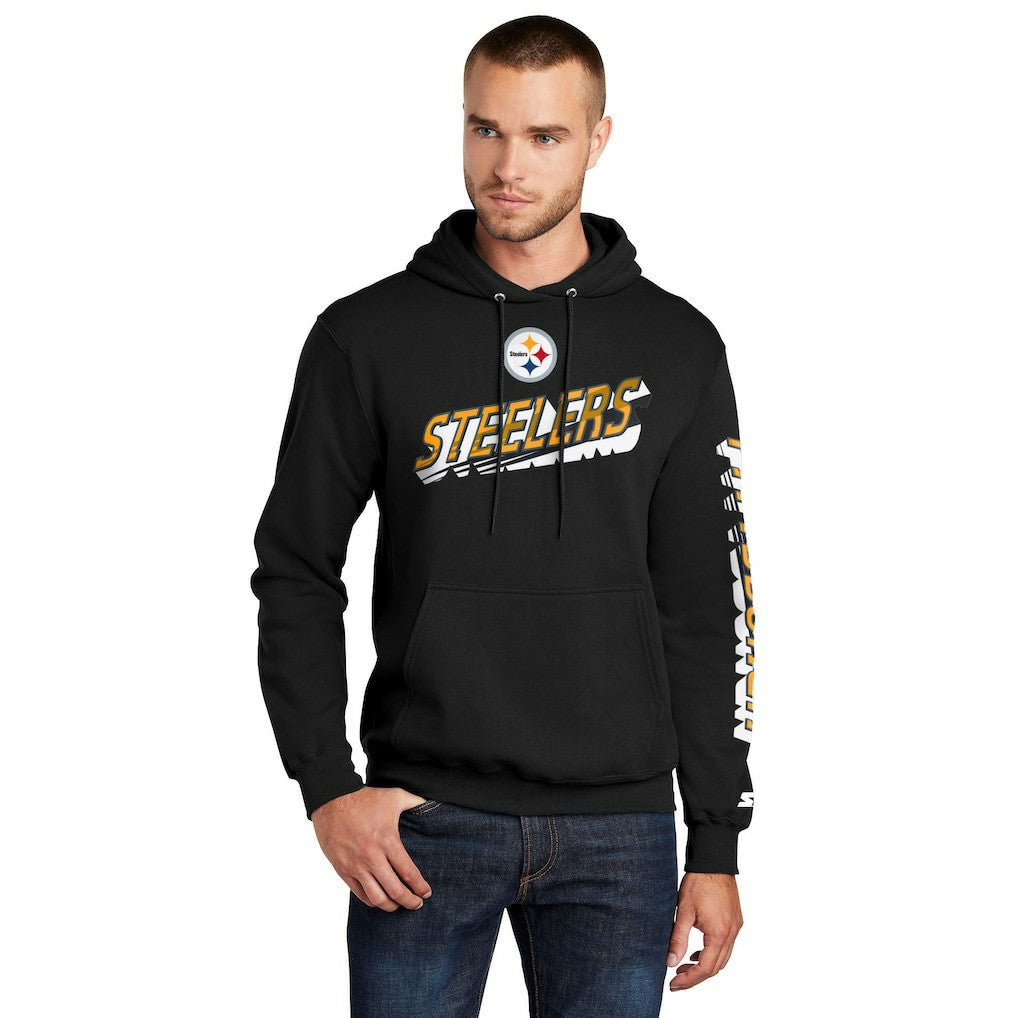 Starter Wordmark Logo Pullover Hoodie - Pittsburgh Steelers