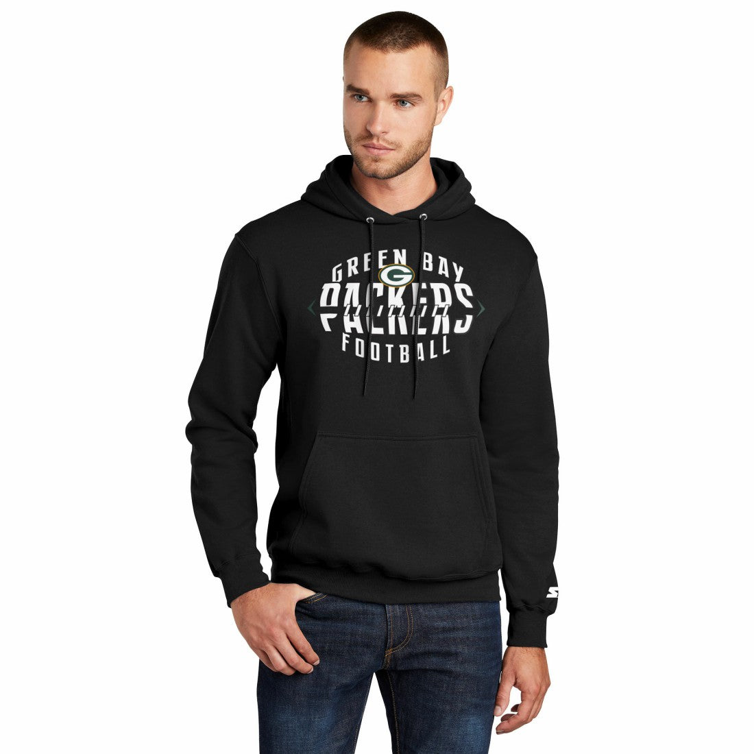 Starter Football Pullover Hoodie - Green Bay Packers