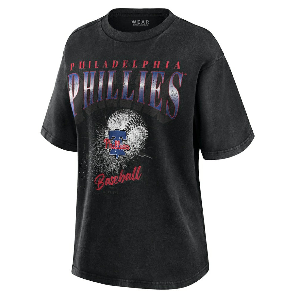 MLB Philadelphia Phillies WEAR by Erin Andrews Women's Oversized Boyfriend T-Shirt