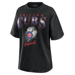MLB Chicago Cubs WEAR by Erin Andrews Women's Oversized Boyfriend T-Shirt