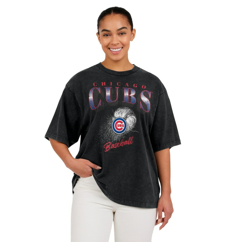 MLB Chicago Cubs WEAR by Erin Andrews Women's Oversized Boyfriend T-Shirt