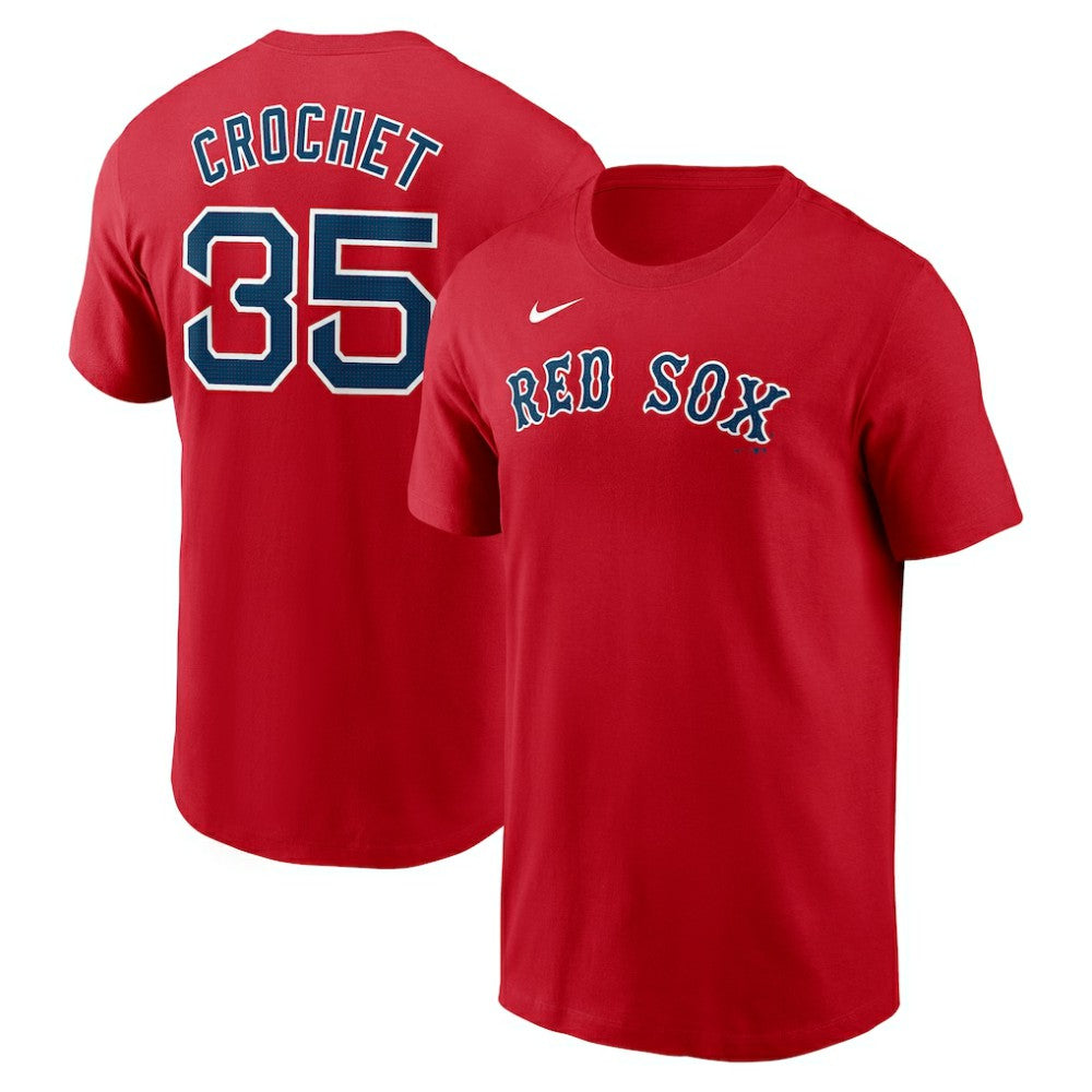 MLB Garrett Crochet Boston Red Sox Nike Fuse Name & Number T-Shirt