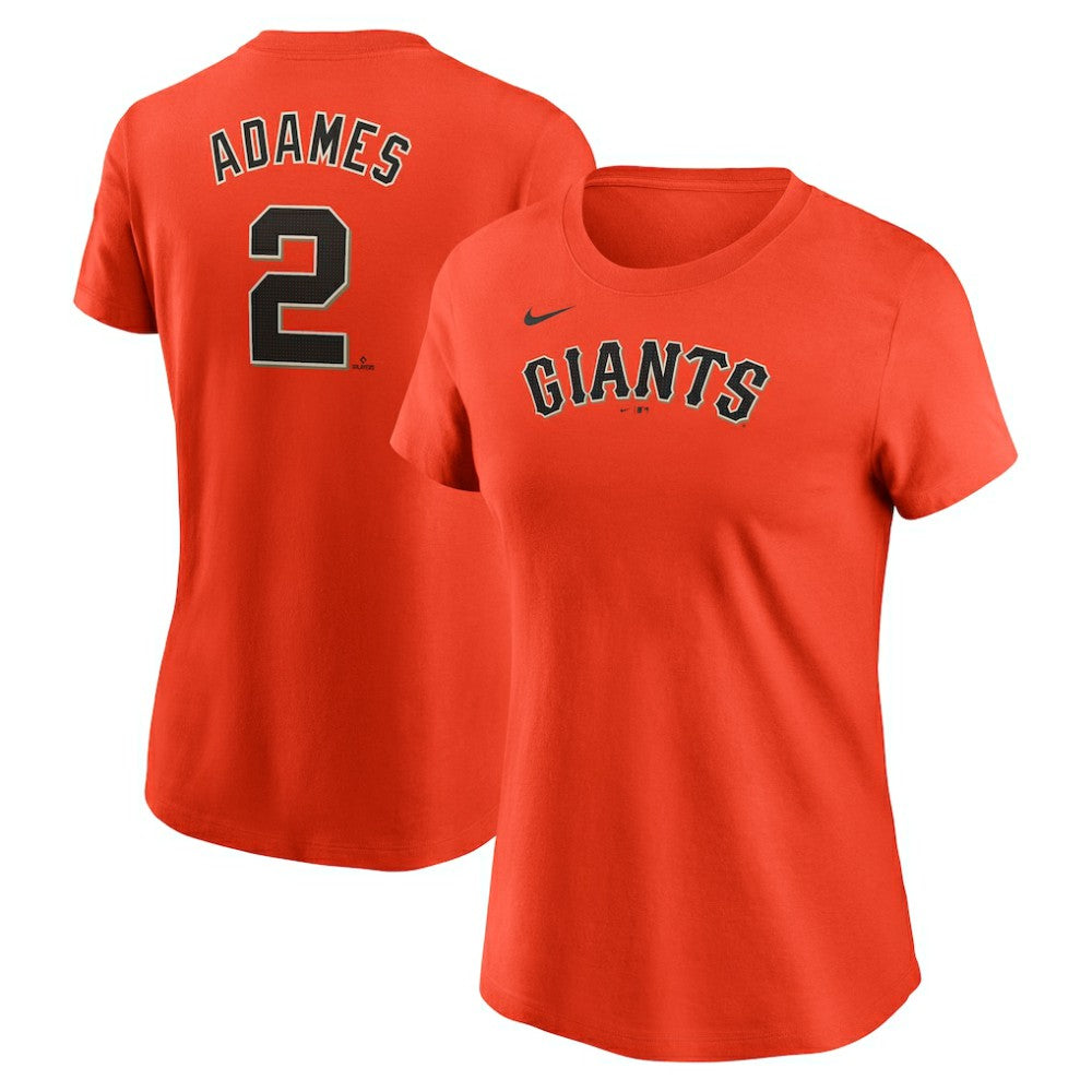 MLB Willy Adames San Francisco Giants Nike Women's Cooperstown Collection Fuse Name & Number T-Shirt