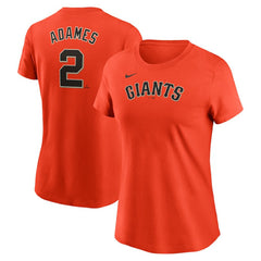 MLB Willy Adames San Francisco Giants Nike Women's Cooperstown Collection Fuse Name & Number T-Shirt