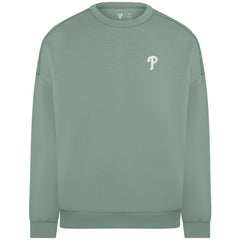 MLB Philadelphia Phillies Levelwear Women's Luxe Signature Tri-Blend Pullover Sweatshirt